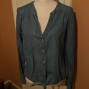 “Candie’s” Long Sleeve Jean Shirt!